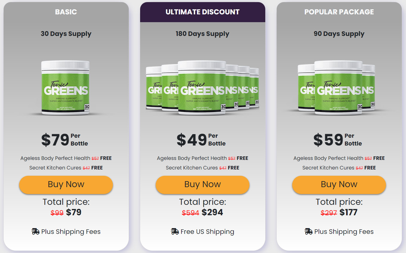 TonicGreens.com price